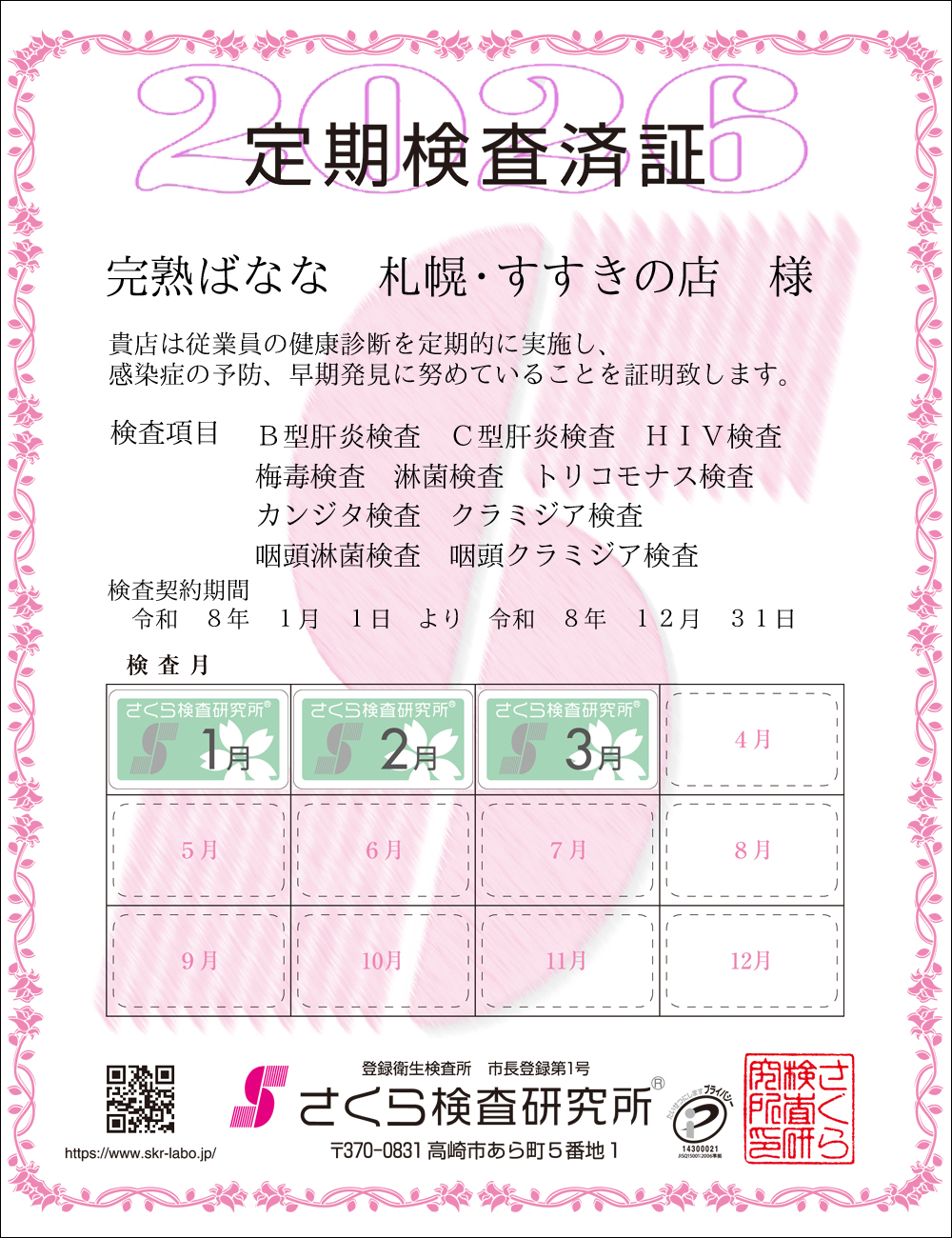 �����猟���������E��������Ϗ؁@�X�܁F���n�΂Ȃȁ@�D�y�E�������̓X�@�l�@�������ځF�P�O���ځ@B�^�̉��EC�^�̉��EHIV�E�~�ŁE�ҋہE�g���R���i�X�E�J���W�^�E�N���~�W�A�E�����ҋہE�����N���~�W�A�@�����_����ԁF�ߘa�W�N�P�����P�N��